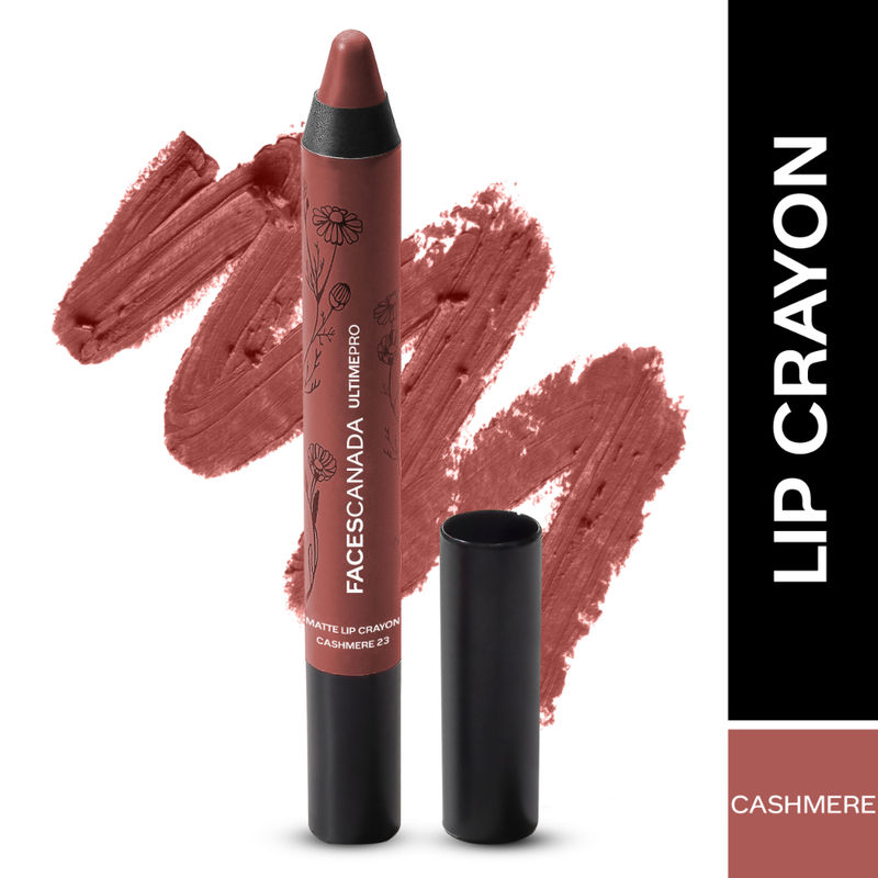 Faces Canada Ultime Pro Matte Lip Crayon With Free Sharpener - Chashmere 23