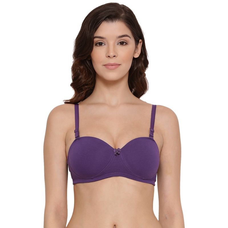 Lux Lyra 522 Violet Cotton Maria Padded Bras (34B)