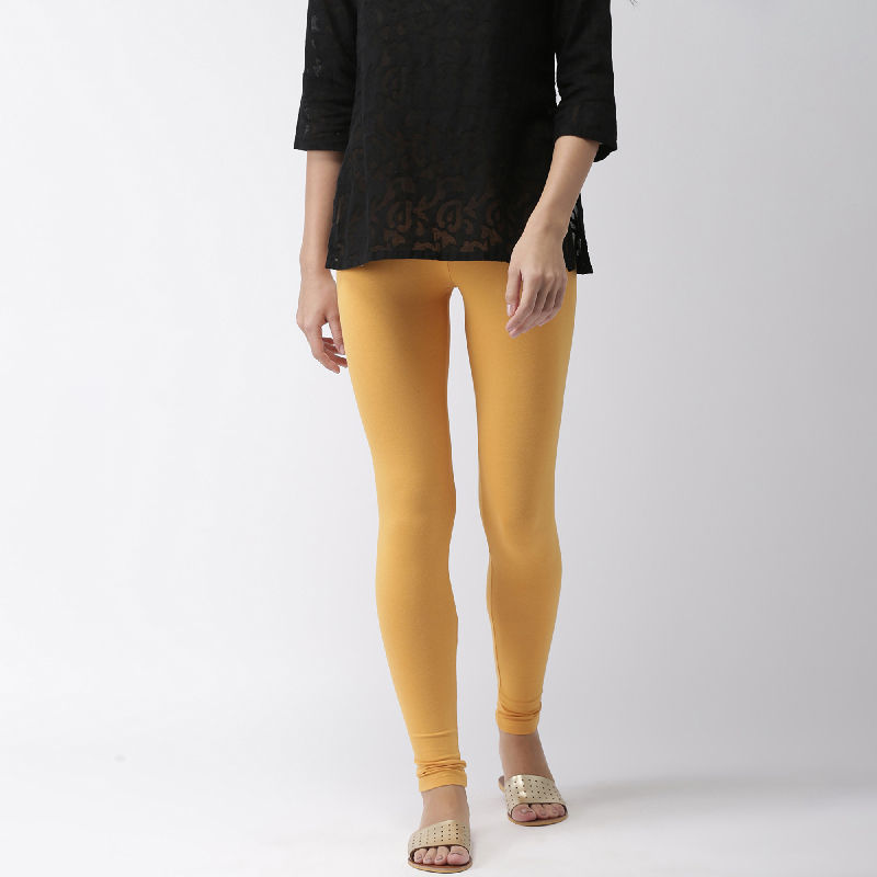 White & Mustard Solid Woolen Leggings (Pack Of 2)