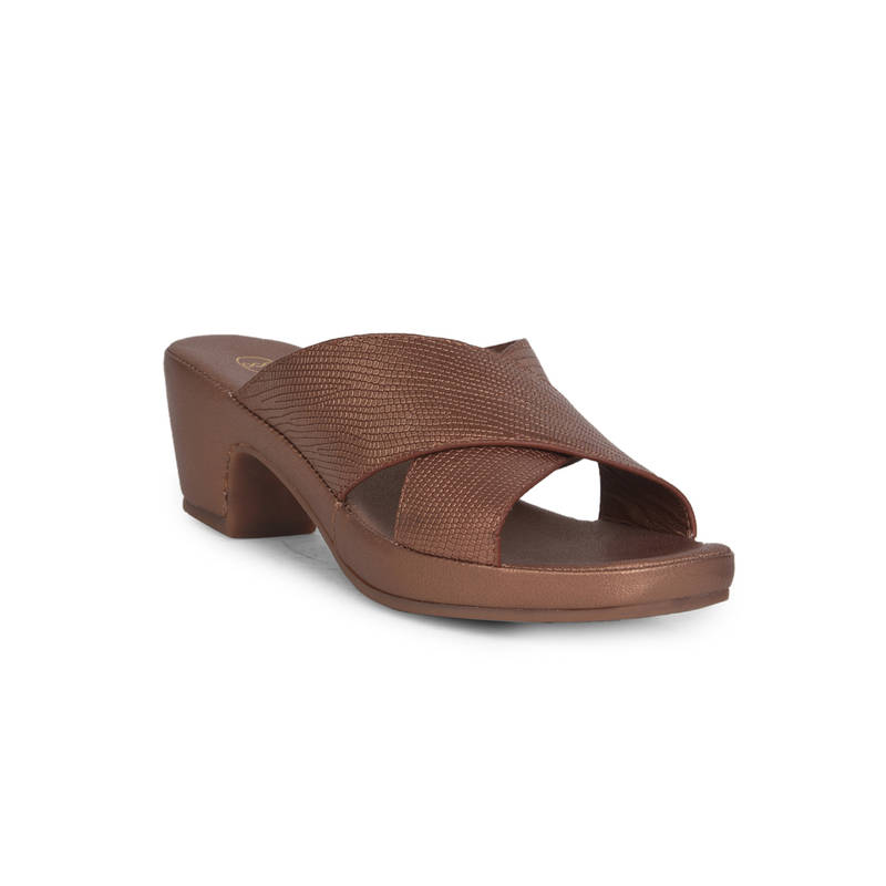 Hush Puppies Women's Block Heels -Brown (UK 4)