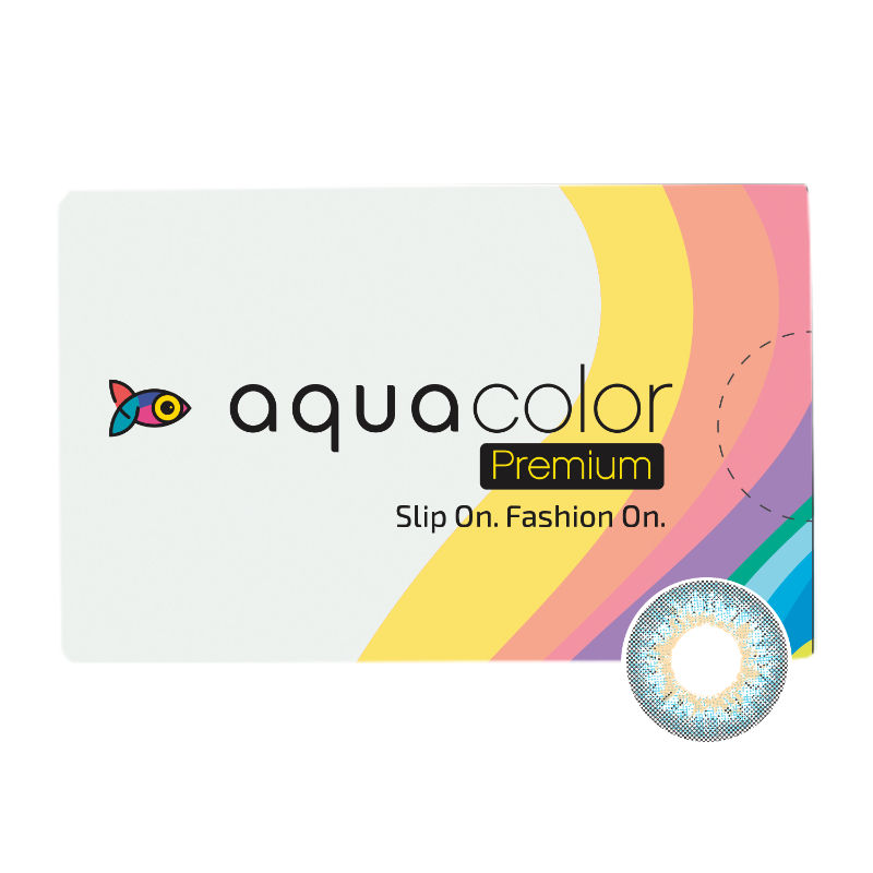 Aqualens Aquacolor Premium Color Contact Lenses - Flirty Blue