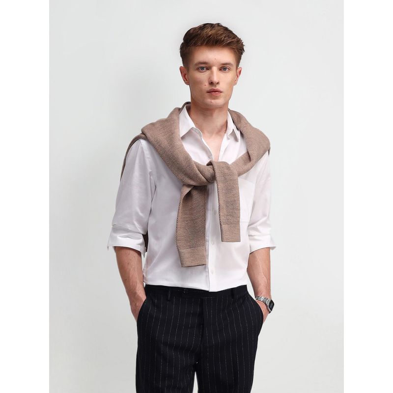 Arrow Cutaway Collar Slim Formal Shirt (38)