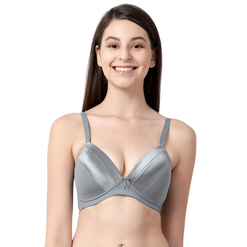 Taabu by Shyaway Everyday Bras - Padded Wirefree Full Coverage - Grey (32D)