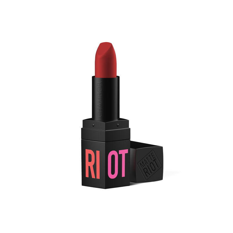 Chambor Matte Riot Lipstick Make up - Tuscany Red #202