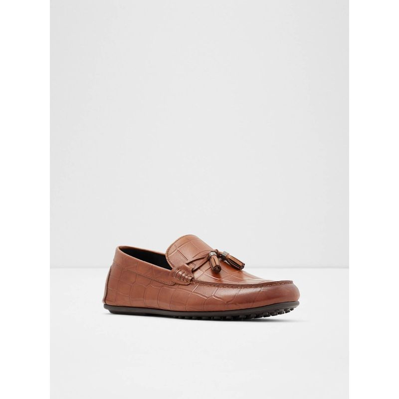 Buy Aldo Freinia Patterned Brown Moccasins Online