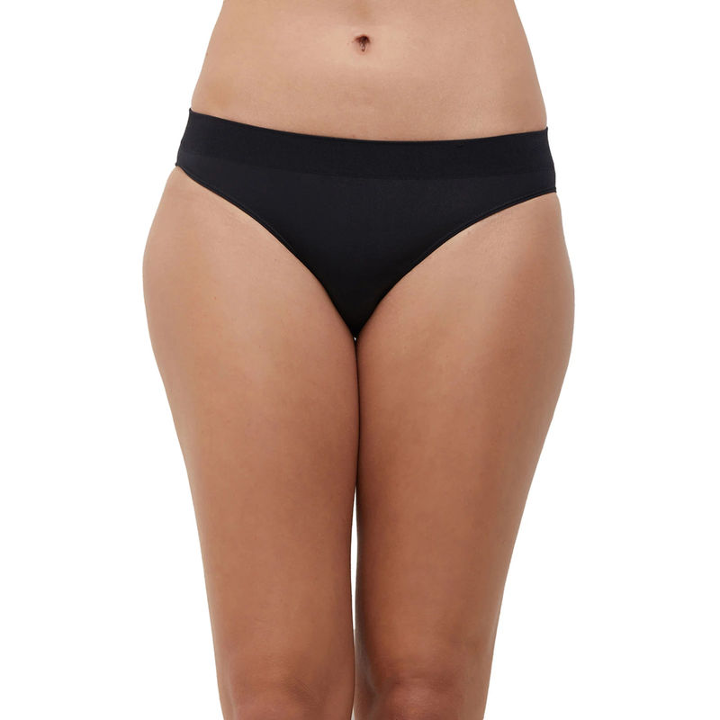 Wacoal B-Smooth Low Waist Medium Coverage Solid Bikini Panty - Black (L)