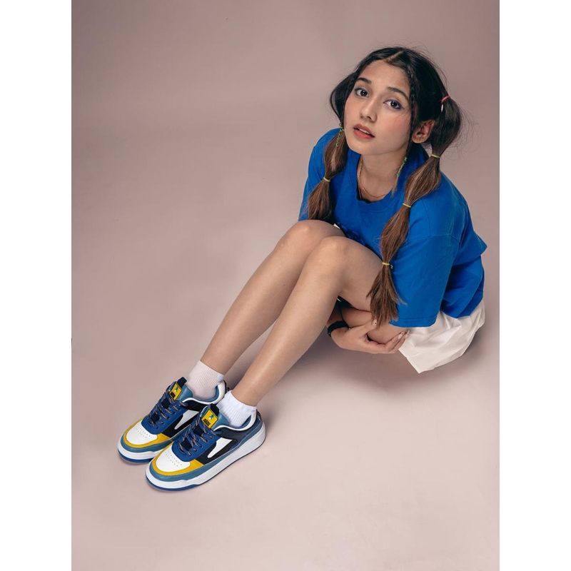 Bacca Bucci X Looney Tunes Road Runner Rush Women Sneakers Turbo Beep Blue (UK 3)