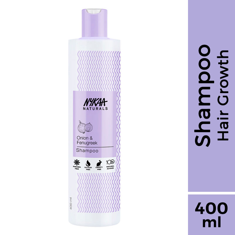 Nykaa Naturals Anti-Hair Fall Sulphate-Free Shampoo With Onion, Fenugreek & Hydrolysed Silk Protein