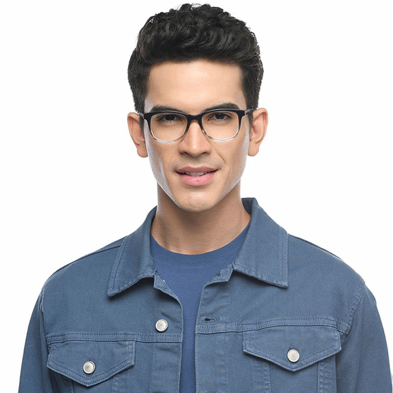 John Jacobs by Lenskart Black Full Rim Wayfarer Rich Acetate Frame JJ E10004-C13