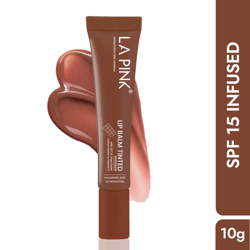 La Pink Tinted Lip Balm With SPF 15 - Chocolate