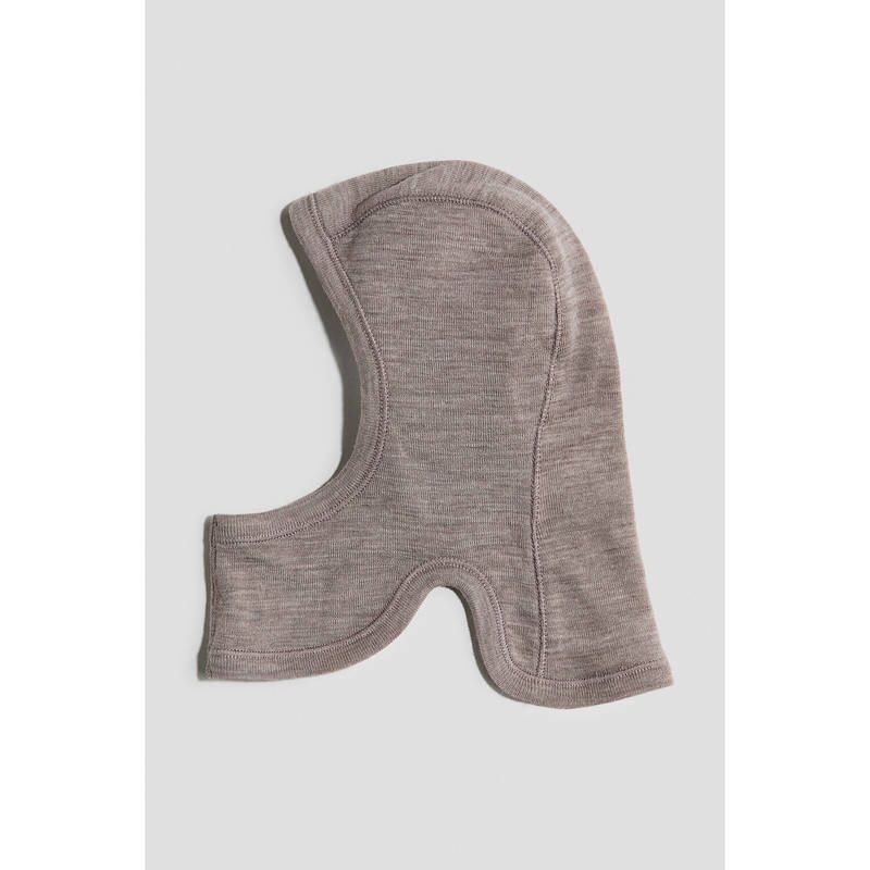 H&M Unisex Beige Fine-knit merino wool balaclava (2-6 Months)