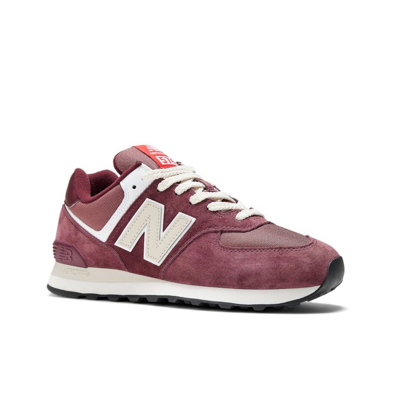 Buy New Balance Unisex 574 Maroon Sneakers Online