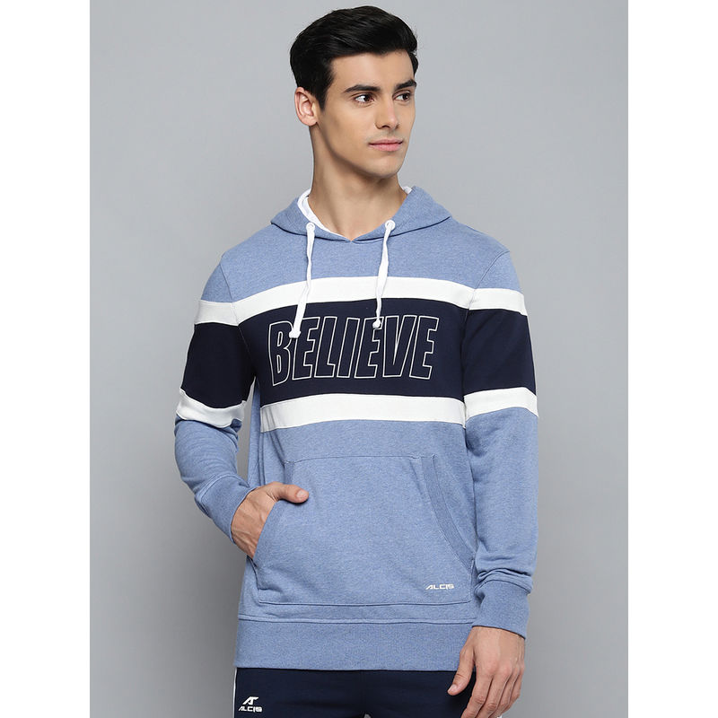 Alcis Men Light Blue Sweatshirt (L)