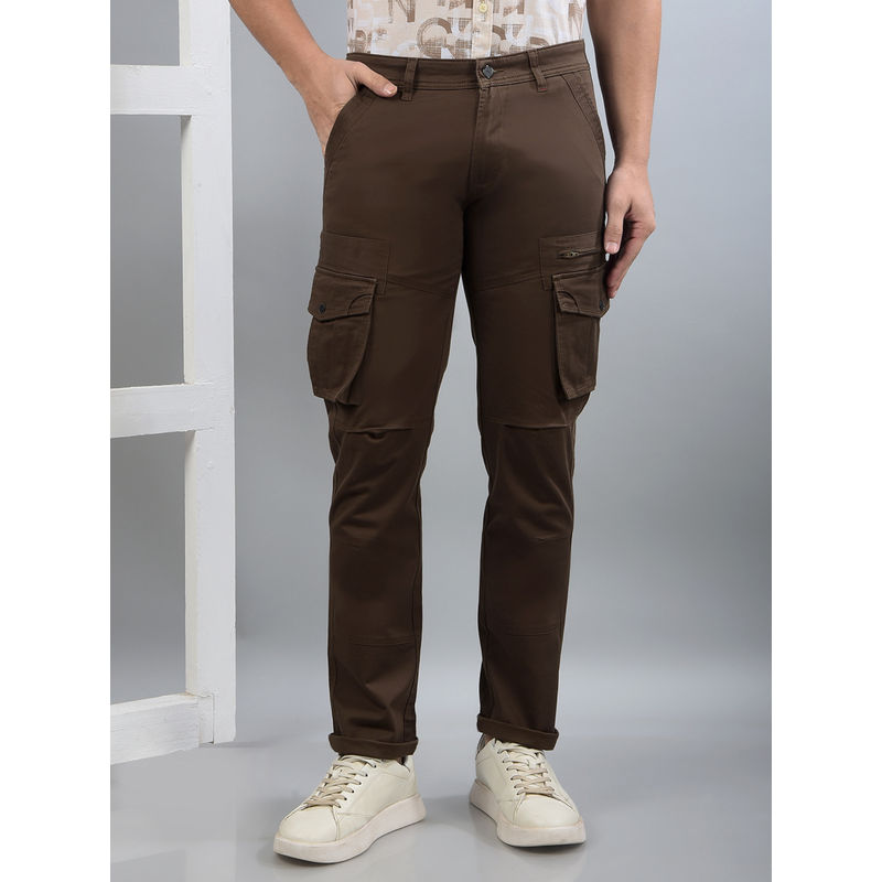 CRIMSOUNE CLUB Club Men Brown Cargo Trouser (32)