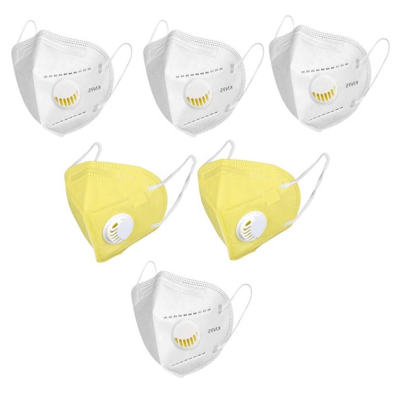 Buy OOMPH Pack Of 6 Kn95/n95 Anti-pollution Reusable 5 Layer Mask Color ...
