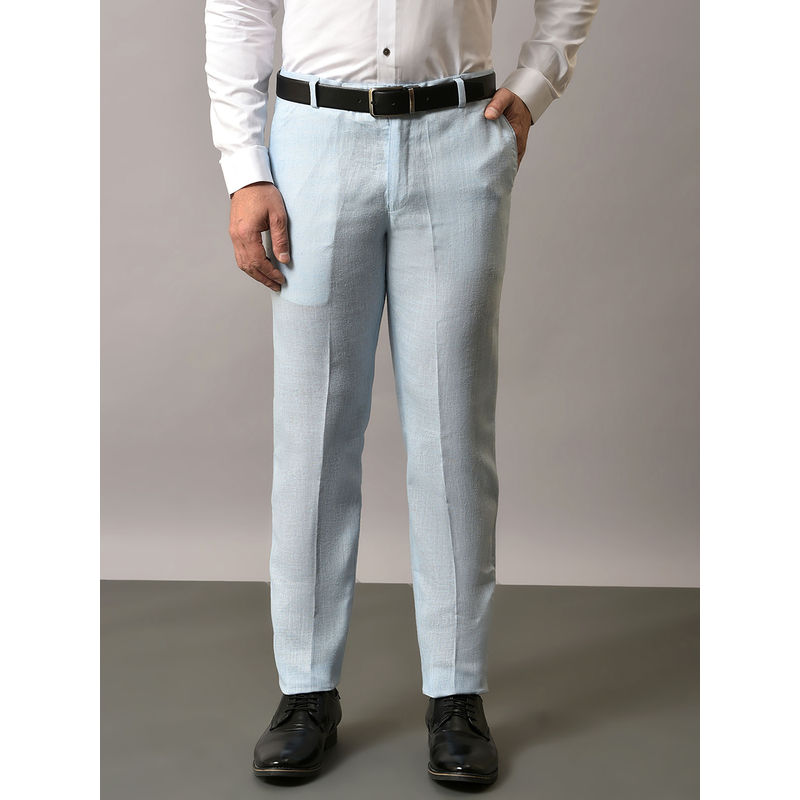 HANGUP Mens Formal Wear Trouser Blue (30)