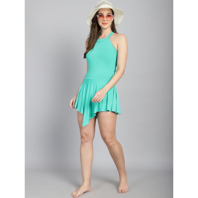 Cukoo Padded Solid Blue Swimsuit (L)