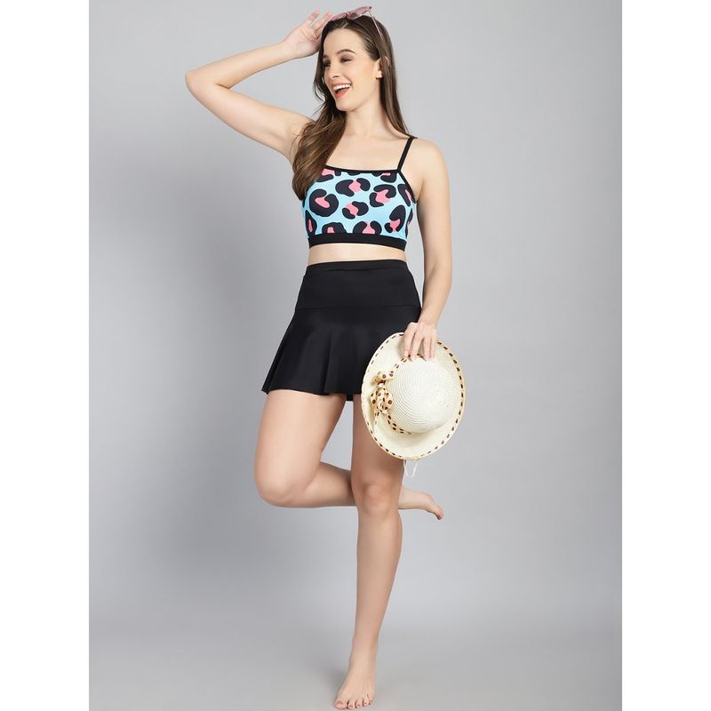 Cukoo Padded Print Skirtini Swimwear (Set of 2) (L)