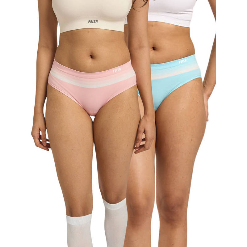 FEIER Multi-Color Everyday Stripe Hipster (Pack of 2) (S)