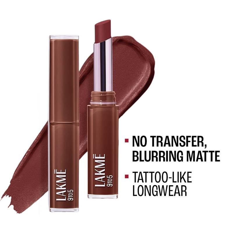 Lakme 9 To 5 Lip Tattoo Matte Slim Stick - MM3 Sangria Weekend