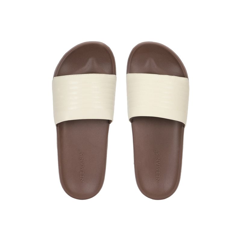 Neeman's Men Brown Foot Bed Slides (UK 7)