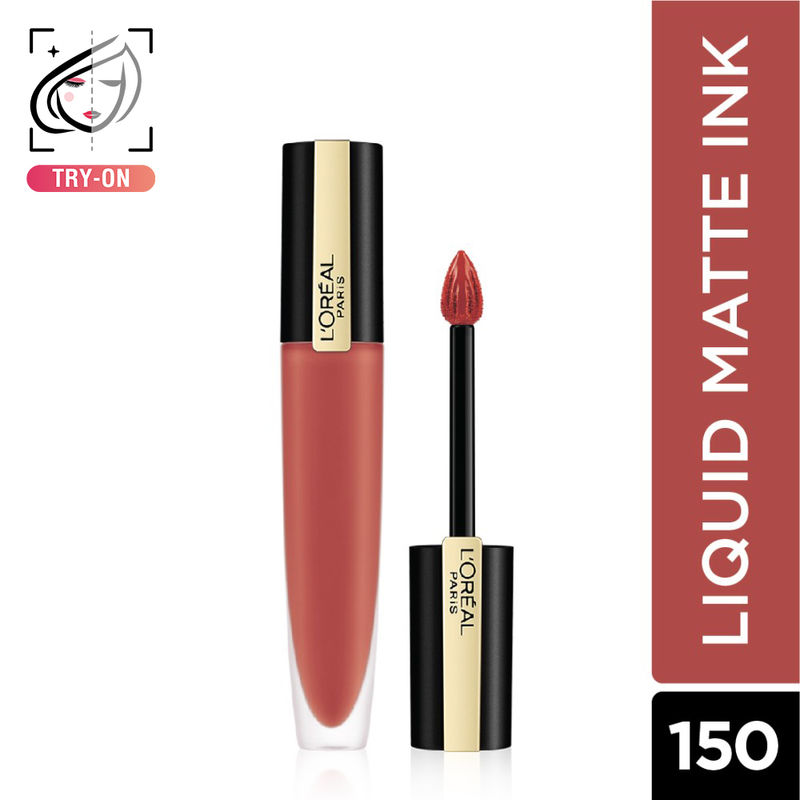 L'Oreal Paris Rouge Signature Matte Liquid Lipstick - 150 I Dominate
