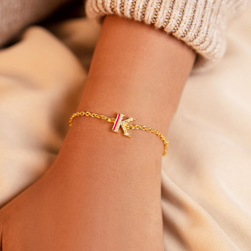 Gold online k bracelet