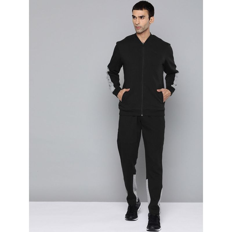 Alcis Men Black Solid Track Suits (XL)