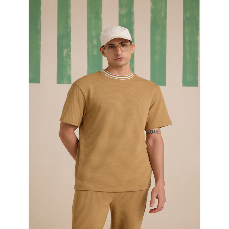 Muvazo Oat Grain Textured T-shirt (XS)