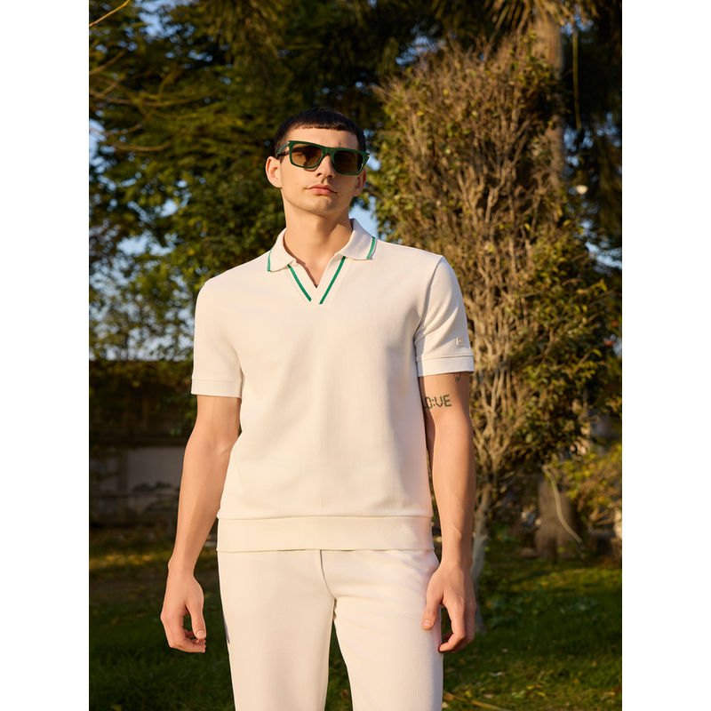 Muvazo Bogey Stripe Polo T-Shirt (XS)