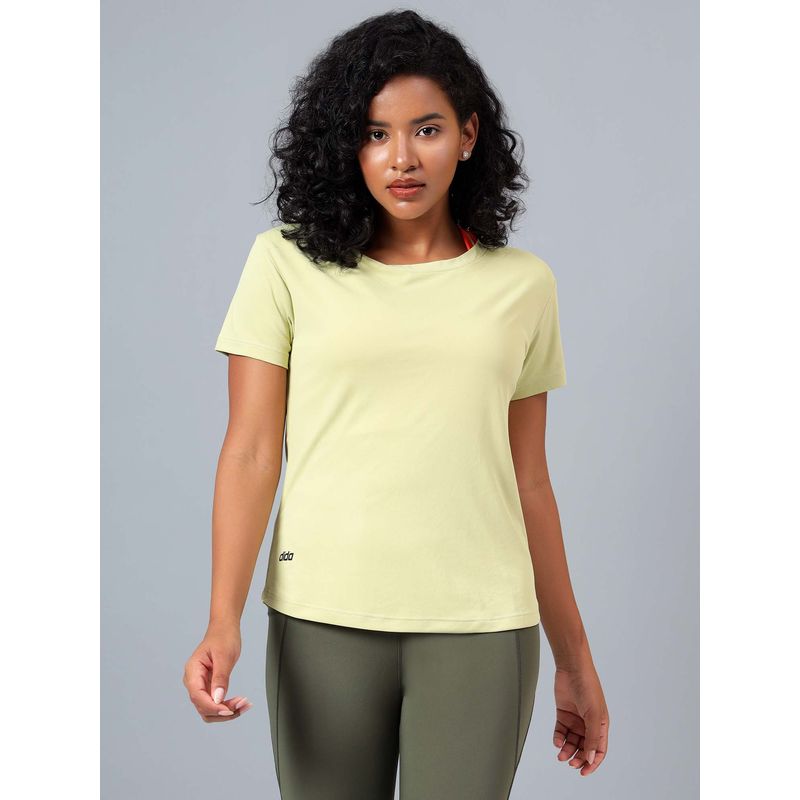 Dida Women Solid Round Neck T-Shirt (S)