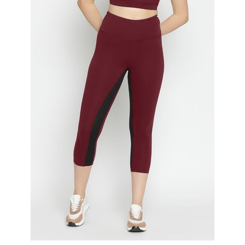 Wear Jukebox Radiant Leggings High-Rise Crop 21 Maroon (S)