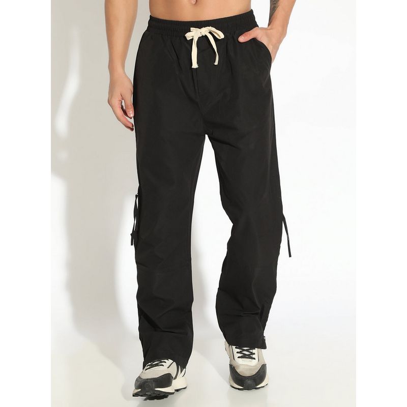 SHOWOFF Edition Men Black Straight Fit Low Rise Trouser (28)