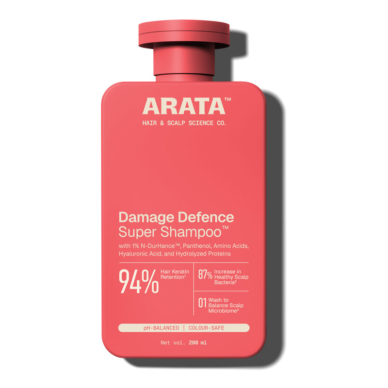Arata Super Shampoo with Biotin Prevents Hair Loss Reduces Breakage, Restores Damage