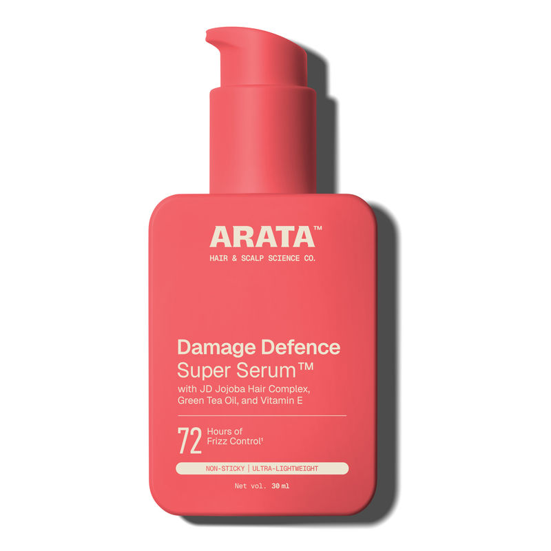Arata Super Serum For Dry & Frizzy Glossy, Smooth & Frizz-Free Strands, Powered By JD Jojoba Hair Complex