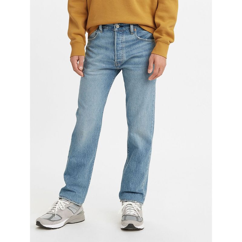 Levi's Mens 501 Blue Regular Fit Jeans (36)