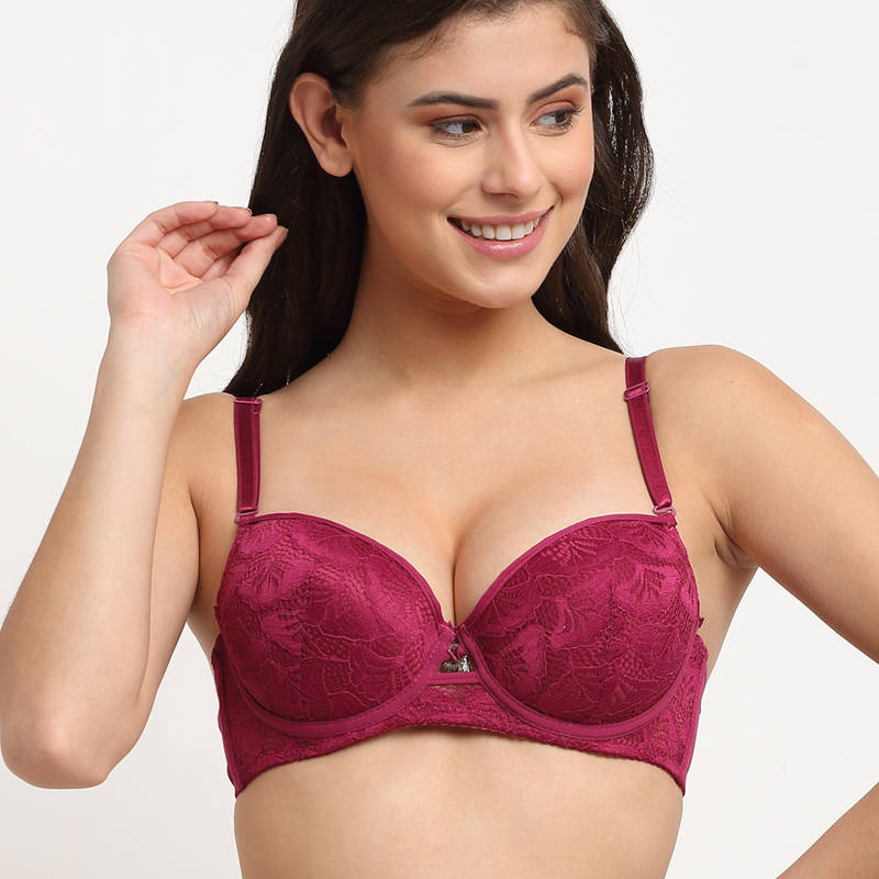 Makclan Bombshell Busty Brassiere - Maroon (36C)