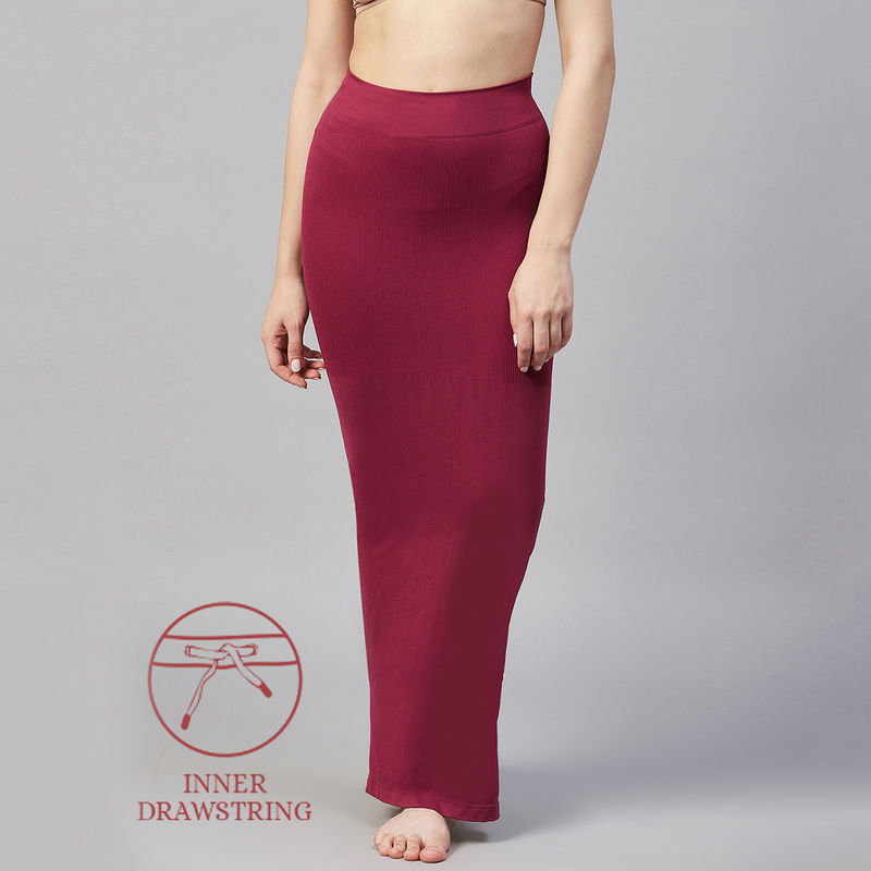 C9 Airwear Seamless Saree Shapewear For Women - Maroon (2XL)