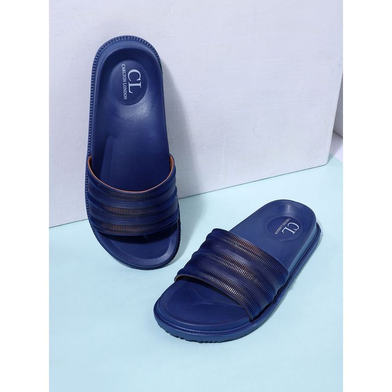 Carlton London Solid Navy Sliders (EURO 42)