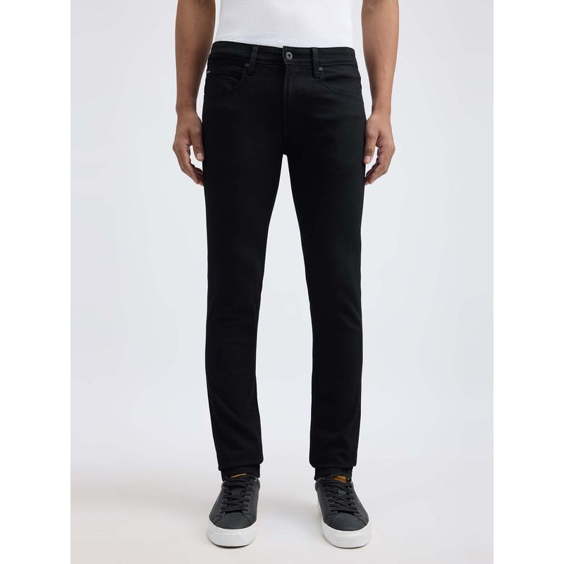 Pepe Jeans Black Solid Slim Fit Jeans (32)