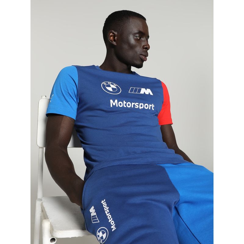 Buy Puma BMW M Motorsport Essentials Logo Men Blue T Shirt