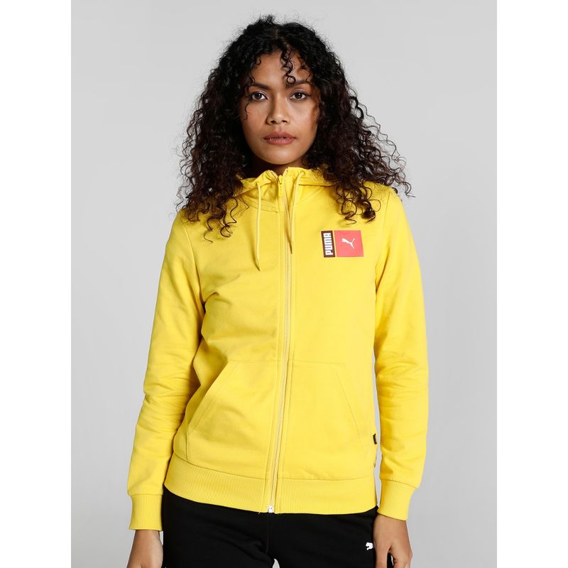 Buy Puma Graphic I Women Yellow Jacket Online