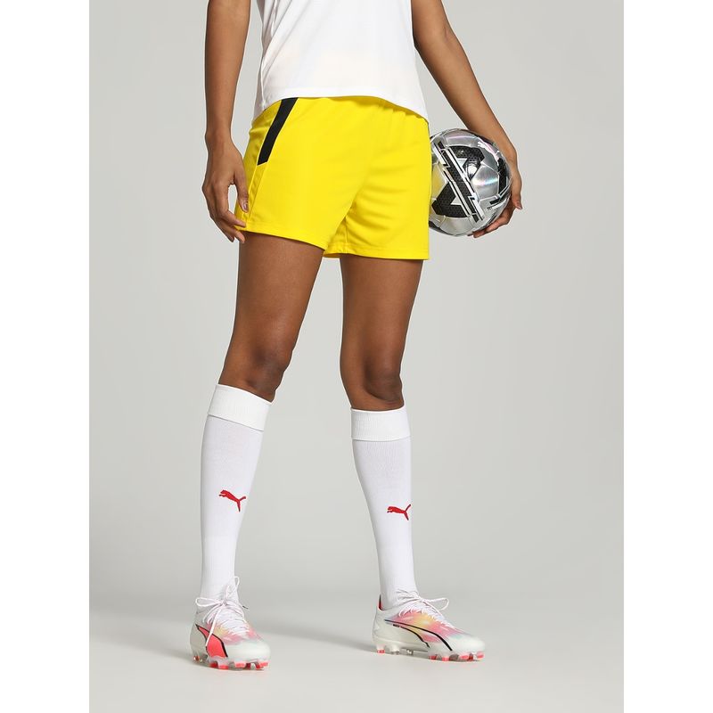 Puma teamLIGA Women Yellow Shorts (M)