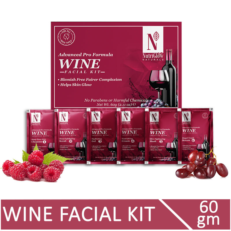 Buy NutriGlow Natural's Advanced Pro Wine Facial Kit Online