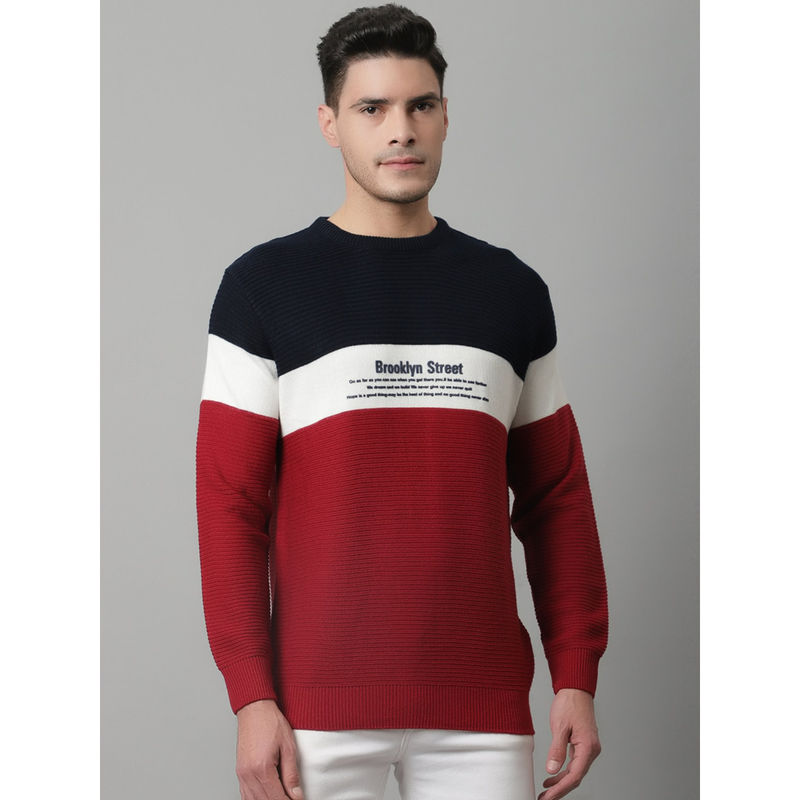 Cantabil Men Red Sweater (2XL)