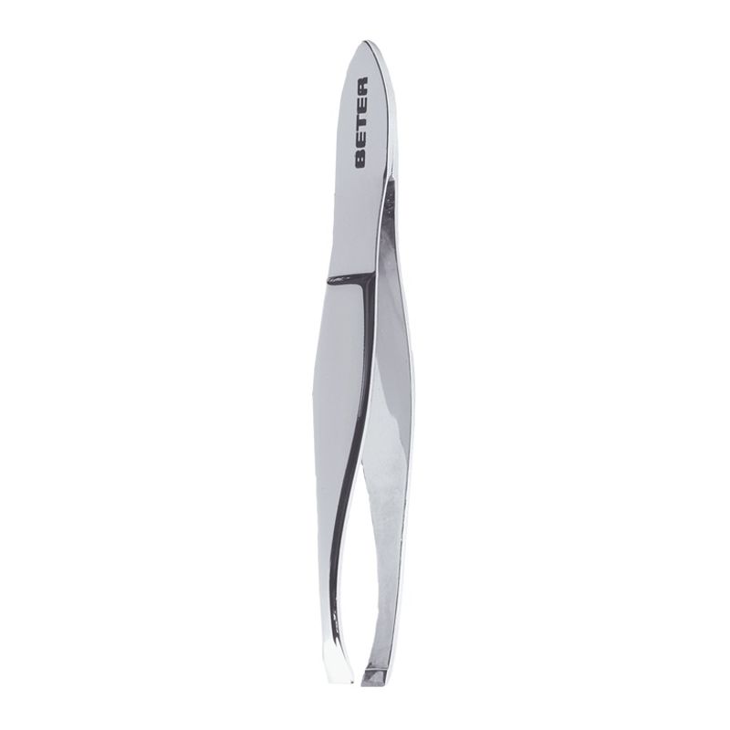 Beter Beauty Accessories Chrome Plated Straight Tip Tweezers