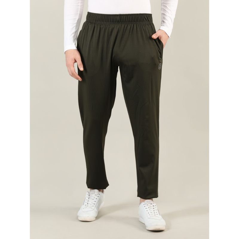 Chkokko Men Casual Olive Track Pant (M)