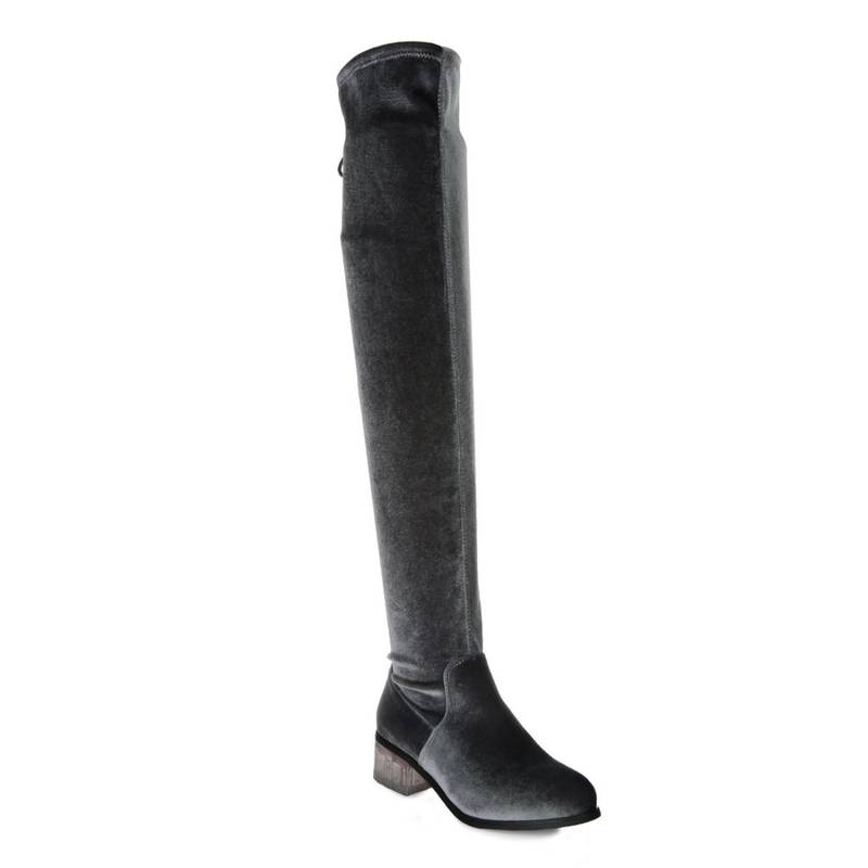 London Rag Solid Grey Boots (EURO 38)