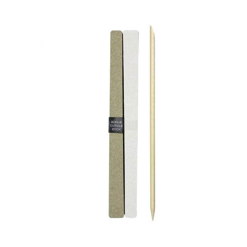 QVS 10 Emery Boards with Bonus Cuticle Stick 145mm