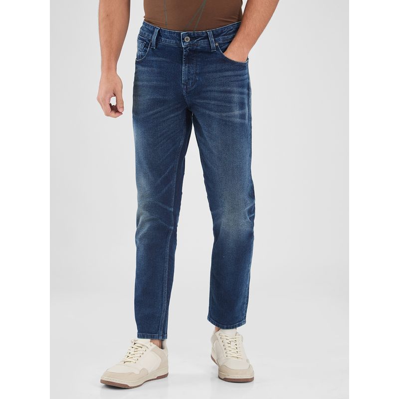 Spykar Blue Regular Fit Mid Rise Jeans for Men (36)